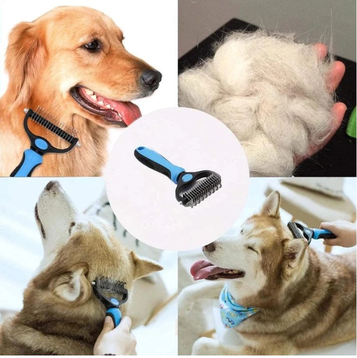 Dematting Comb & Grooming Tool for Cats & Dogs