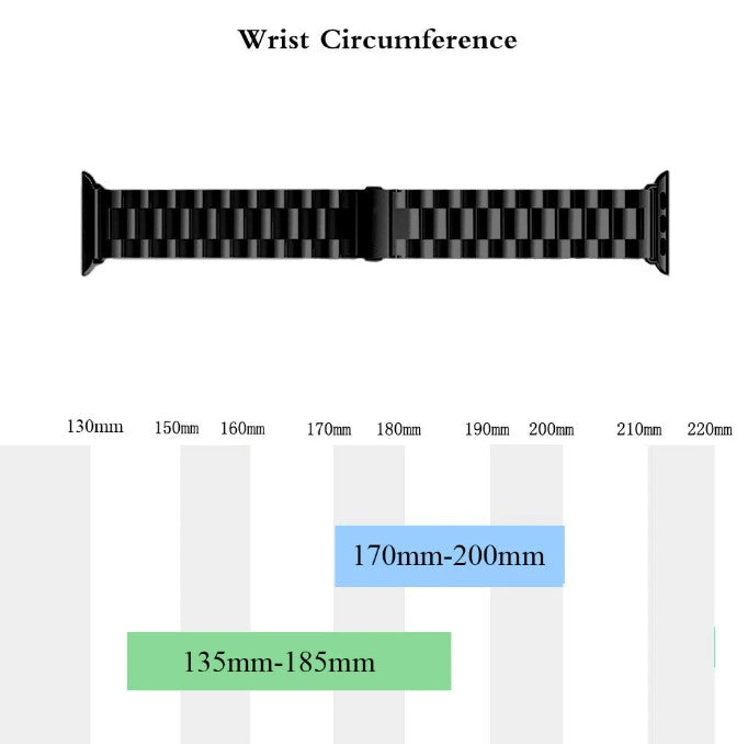 Stainless Steel Strap for Apple Watch Band 38mm- 40mm Metal Links Bracelet Smart Watch Strap - Rose Gold