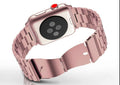 Stainless Steel Strap for Apple Watch Band 38mm- 40mm Metal Links Bracelet Smart Watch Strap - Rose Gold