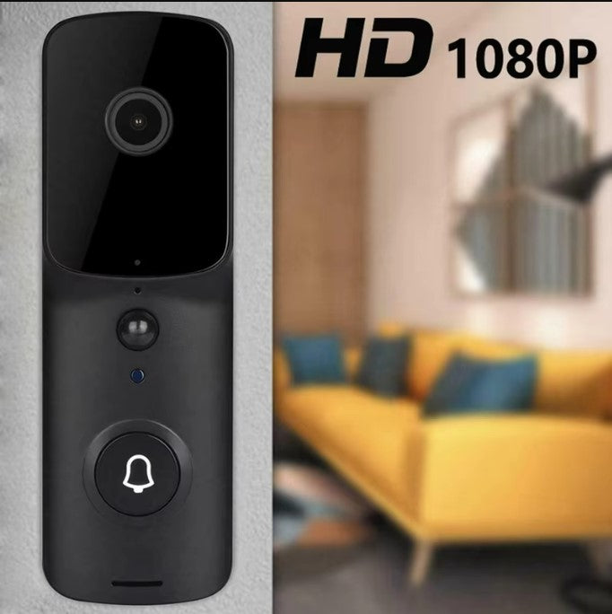 WiFi Smart Video Doorbell Camera - Black
