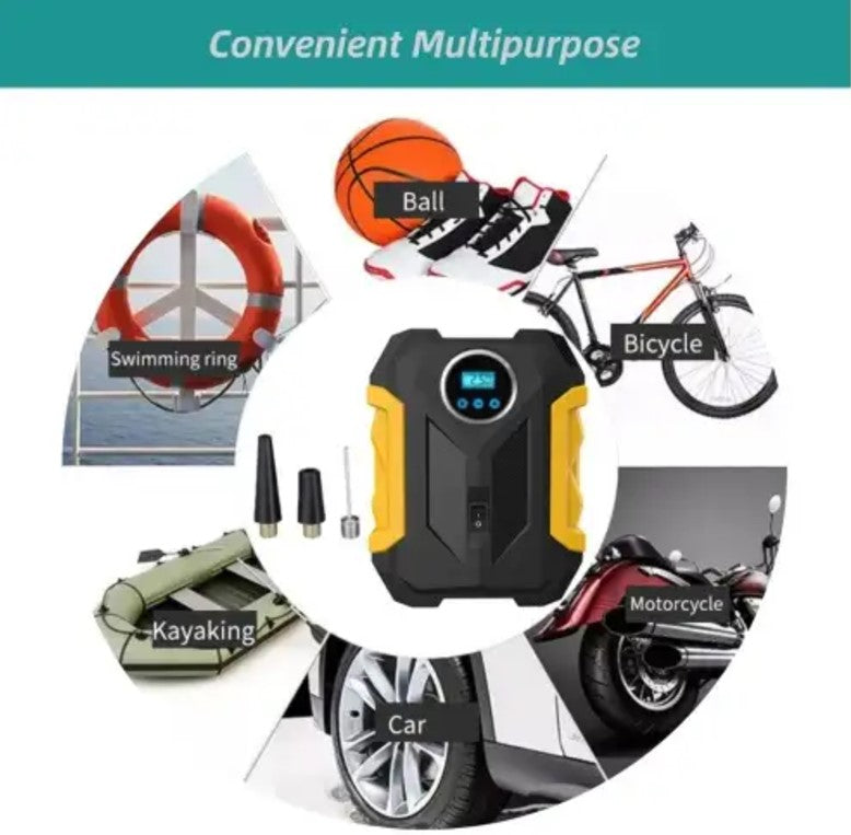 Carsun Multifunctional Digital Car Tyre Pump With One Touch Function