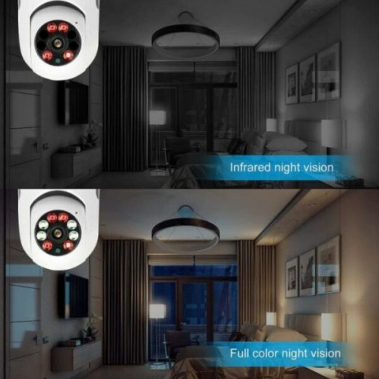 2MP E27 Bulb Security Surveillance IP Camera - Vorteks