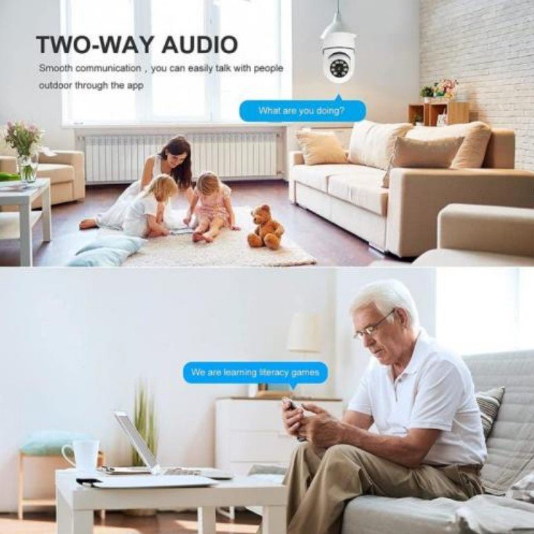 2MP E27 Bulb Security Surveillance IP Camera - Vorteks