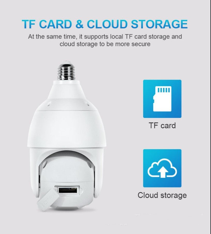 3mp Tuya Smart Wide Wifi Indoor Lamp Head Surveillance Camera - Vorteks