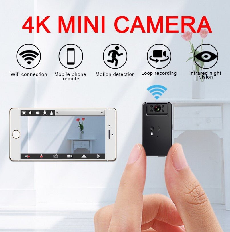 4K Mini Camera Wireless Camcorder - Vorteks