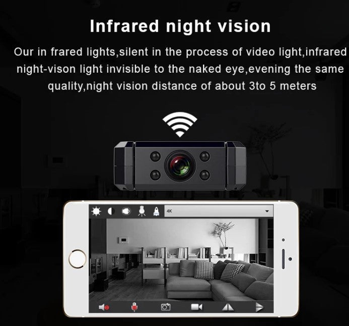 4K Mini Camera Wireless Camcorder - Vorteks