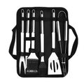 6 Piece Stainless Barbeque Tool Set With Storage Bag - Vorteks