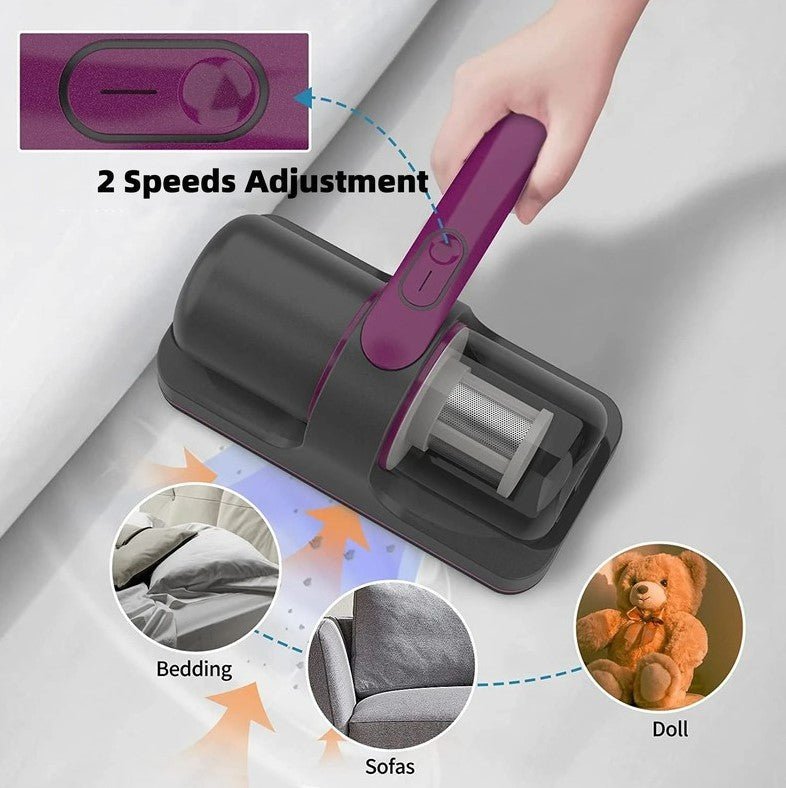 Ultraviolet Mite Removal Instrument Vacuum Cleaner Cordless Handheld Vacuum For Mattress Sofa Bed Home Detachable Filter - Vorteks